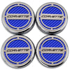Blue - C8 Corvette Carbon Fiber Cap Cover 4pc Kit