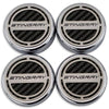 Black - C8 Stingray Carbon Fiber Cap Cover 4pc Kit