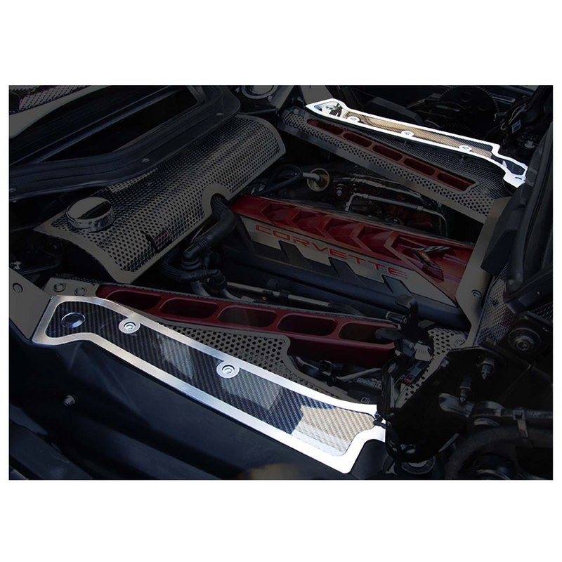 C8 Convertible Engine Frame Rail Covers