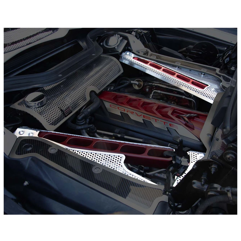 C8 Convertible Header Guard and Exposed Crossmember Covers