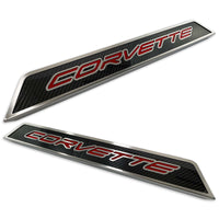 Red - C8 "Corvette" Replacement Carbon Fiber Door Sills