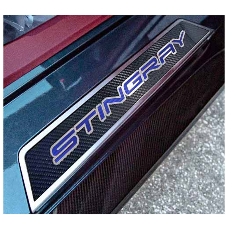Blue - C8 "Stingray" Carbon Fiber Replacement Door Sills
