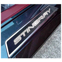 White - C8 "Stingray" Carbon Fiber Replacement Door Sills