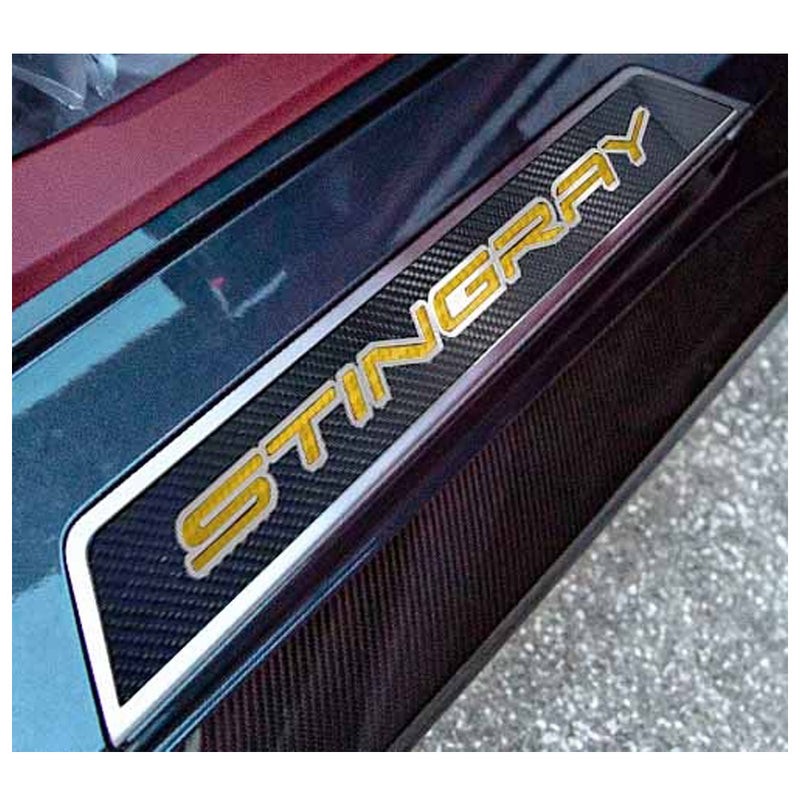 Yellow - C8 "Stingray" Carbon Fiber Replacement Door Sills