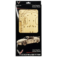 C8 Corvette Snap Together Wood Model - Box Front