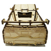 C8 Corvette Snap Together Wood Model - Back View