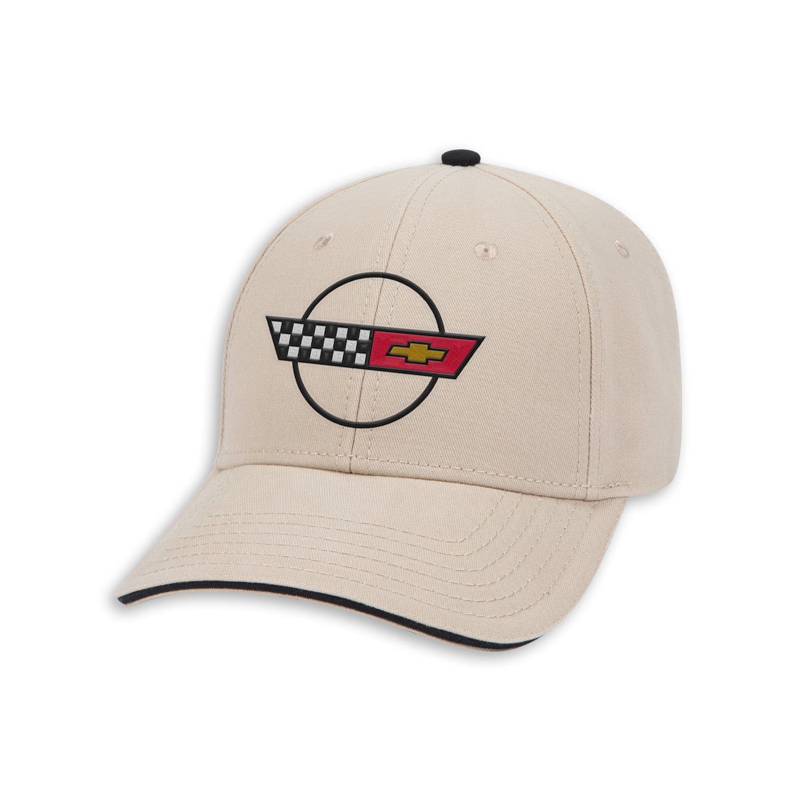 C4 Heritage Cap - Khaki/Black - 3qtr View
