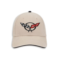 C5 Heritage Cap - Khaki/Black - Front View