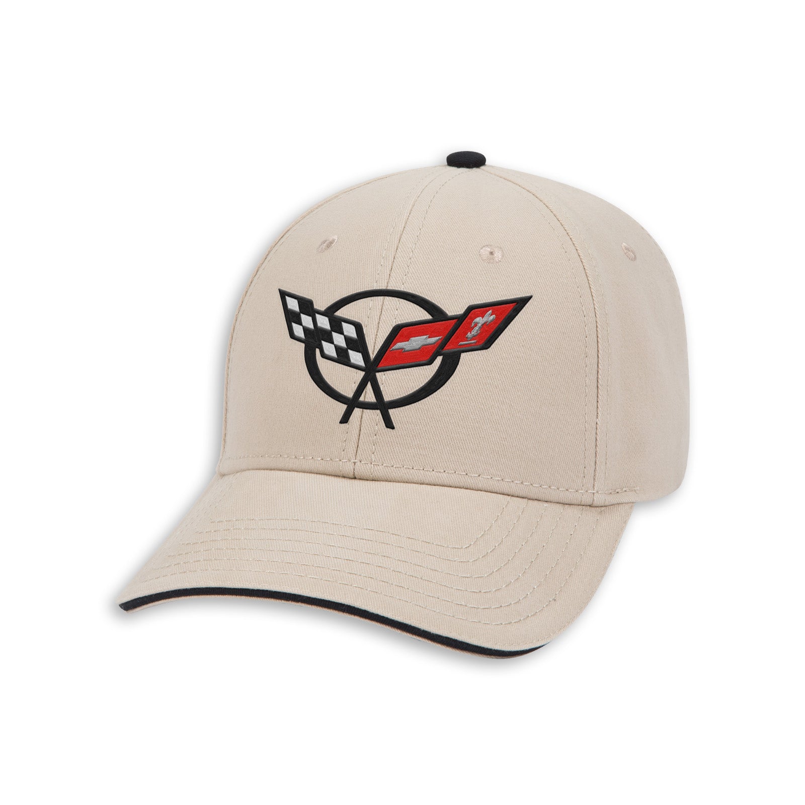 C5 Heritage Cap - Khaki/Black - 3qtr View