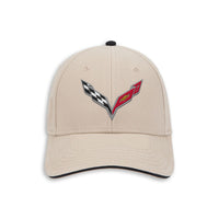 C7 Heritage Cap - Khaki/Black - Front View