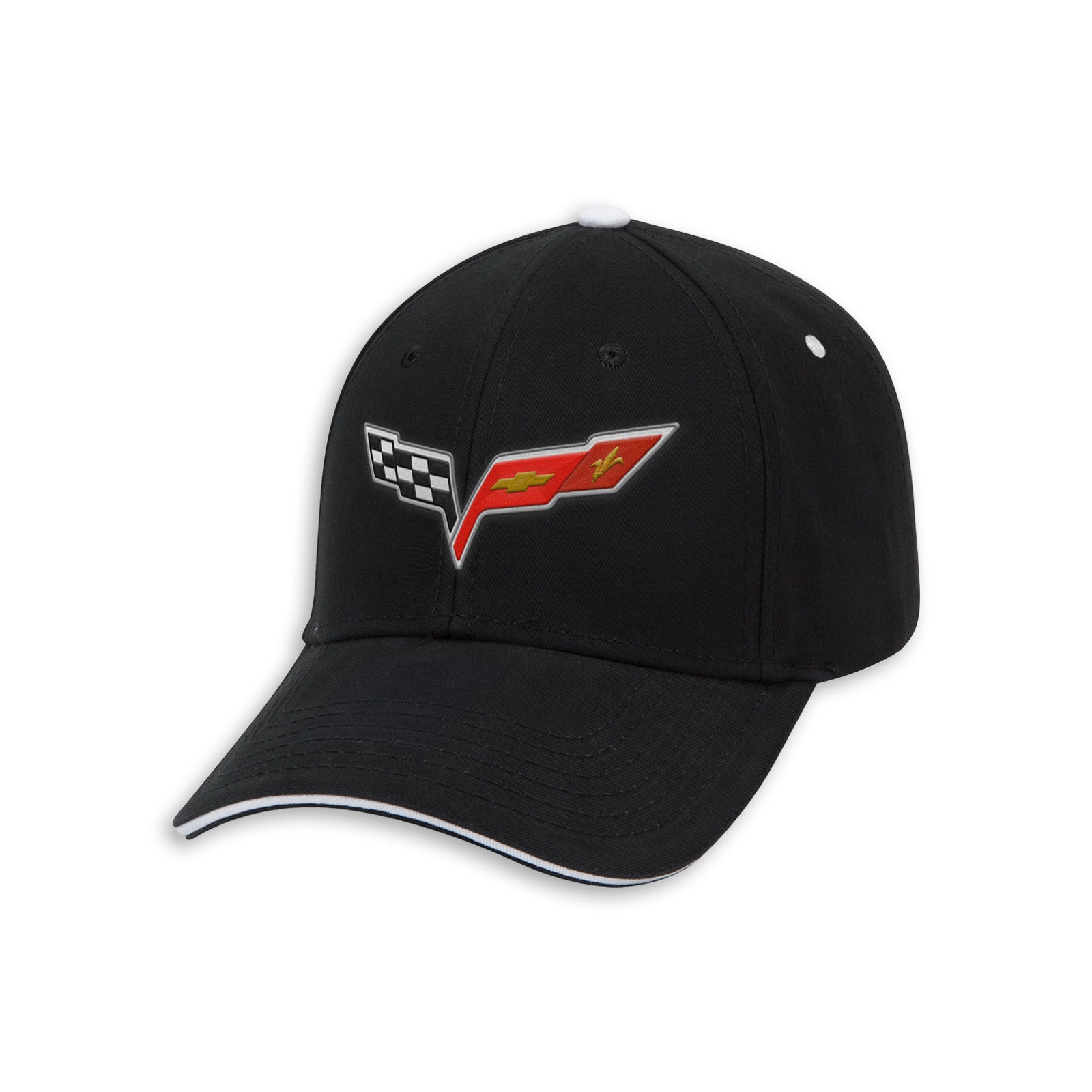 C6 Heritage Cap - Black/White