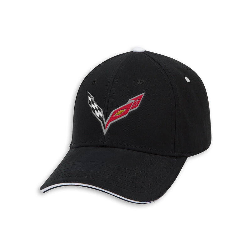 C7 Heritage Cap - Black/White