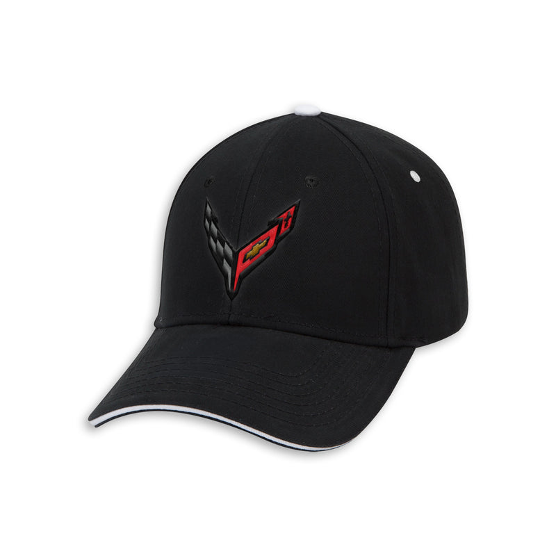C8 Heritage Cap - Black/White