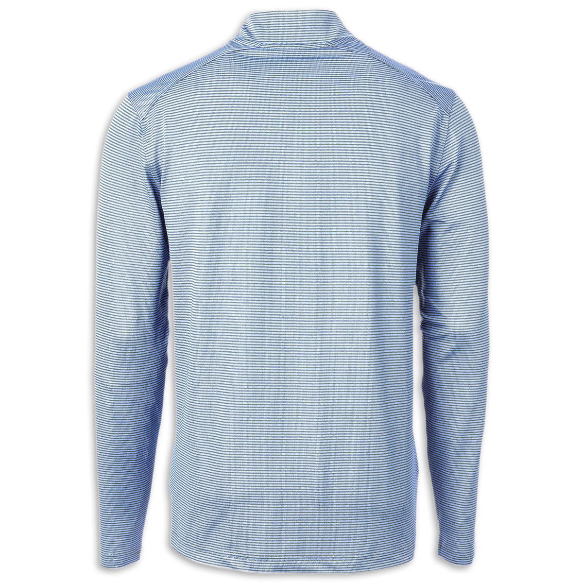 Cutter & Buck Micro Stripe 1/4 Zip - Atlas/Navy Blue - Back