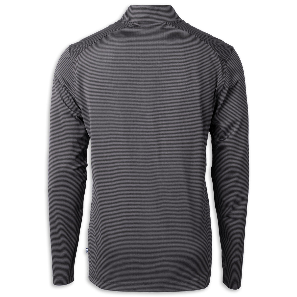 Cutter & Buck Micro Stripe 1/4 Zip - Black/Elemental Gray - Back