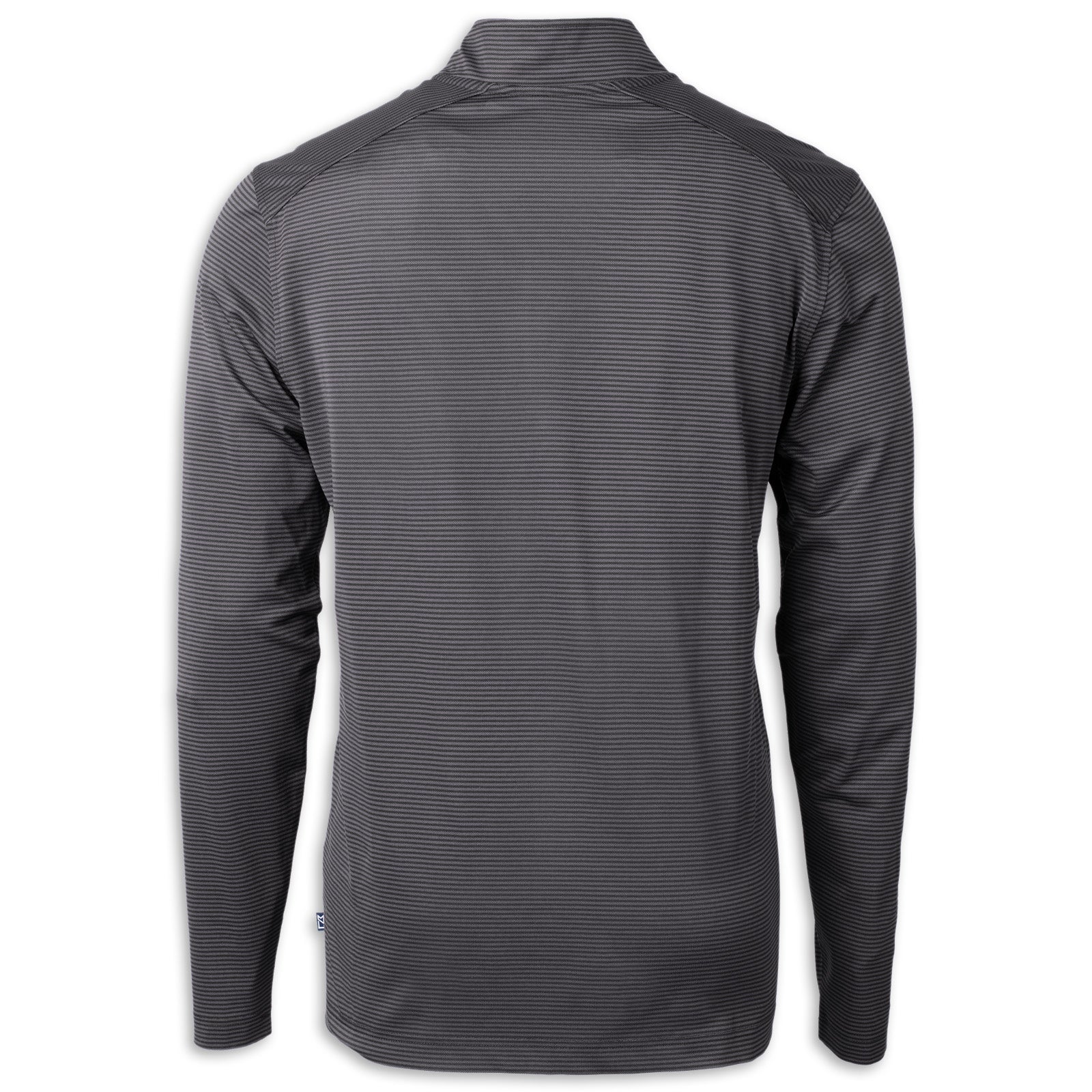 Cutter & Buck Micro Stripe 1/4 Zip - Black/Elemental Gray - Back