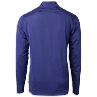 Cutter & Buck Micro Stripe 1/4 Zip - Tour Blue/Black - Back