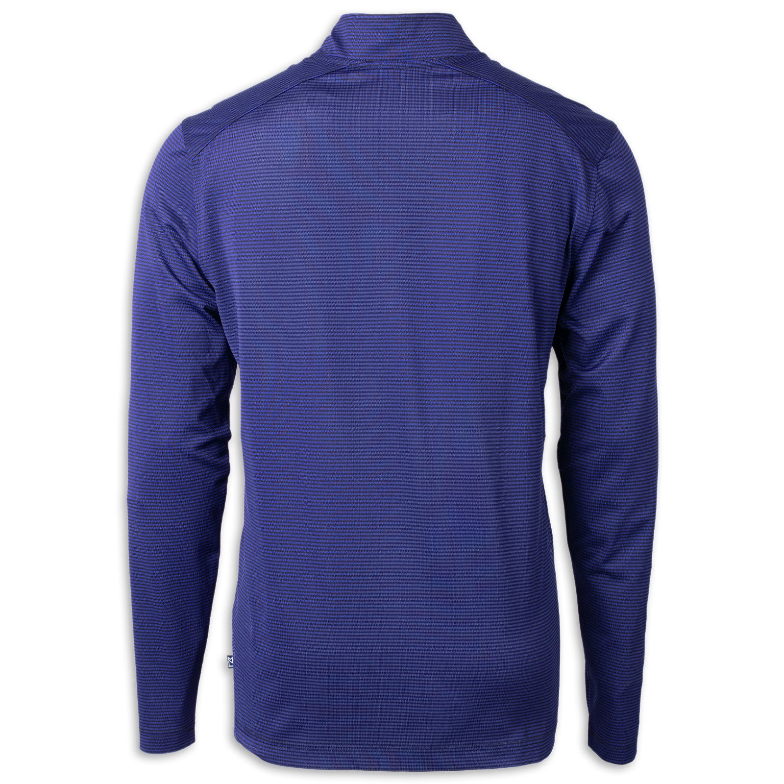 Cutter & Buck Micro Stripe 1/4 Zip - Tour Blue/Black - Back