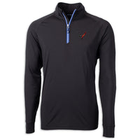 C8 Crossed Flags Quarter-Zip - Black/Tour Blue
