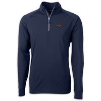 C8 Crossed Flags Quarter-Zip - Navy