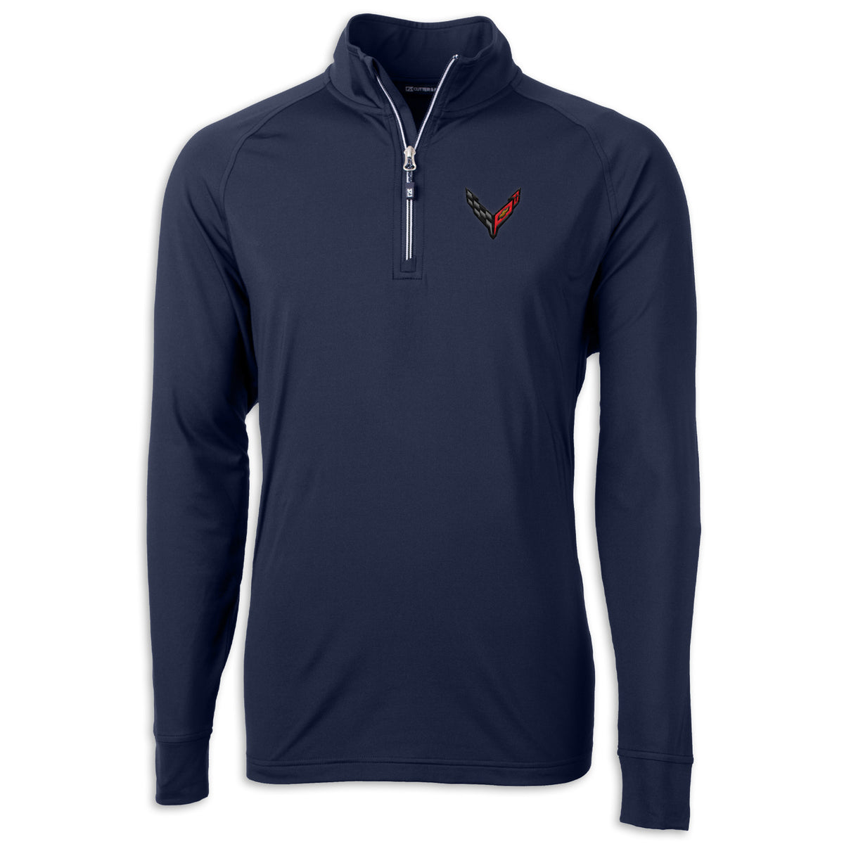 C8 Crossed Flags Quarter-Zip - Navy