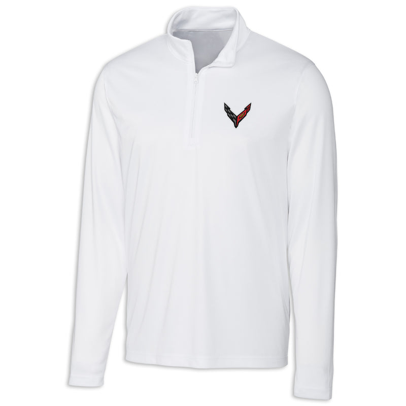 C8 Performance Half-Zip - White