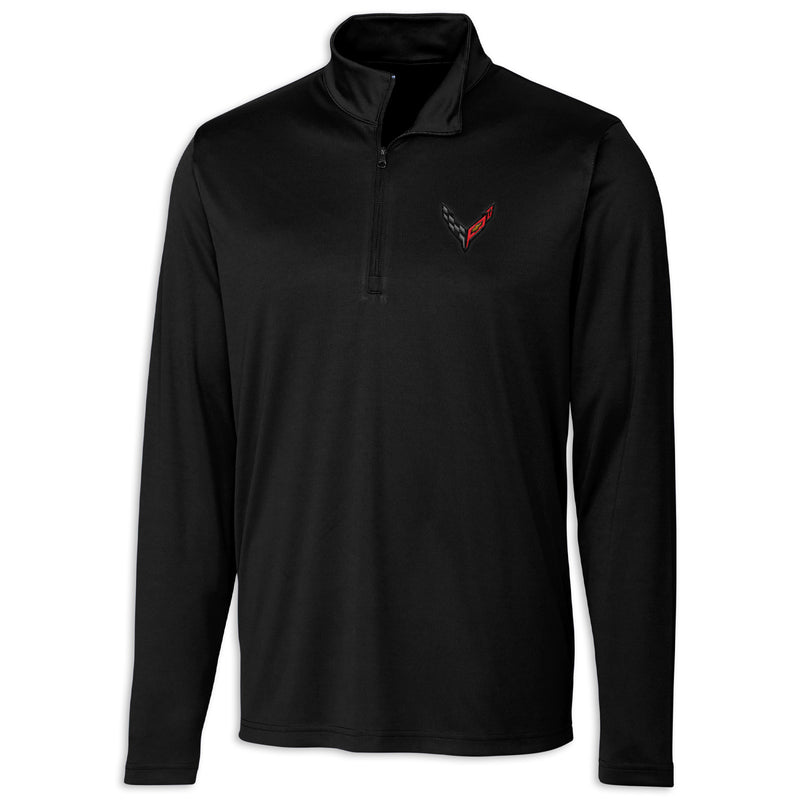 C8 Performance Half-Zip - Black - Front