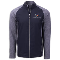 C8 Cutter & Buck Eco Jacket - Navy Heather/Navy - Front