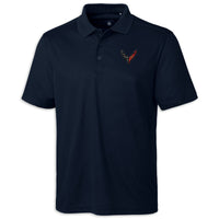 Crossed Flags Performance Polo - Navy