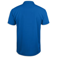 Crossed Flags Performance Polo - Royal Blue - Back