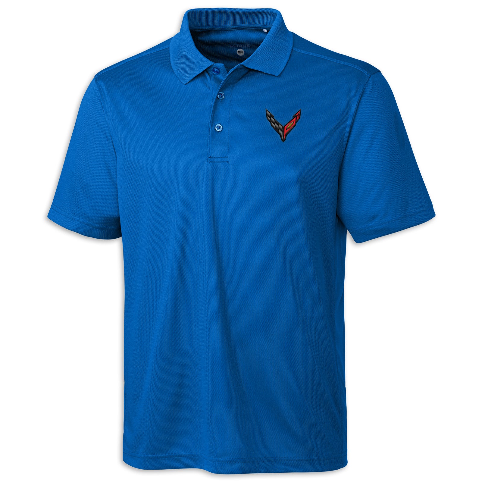Crossed Flags Performance Polo - Royal Blue