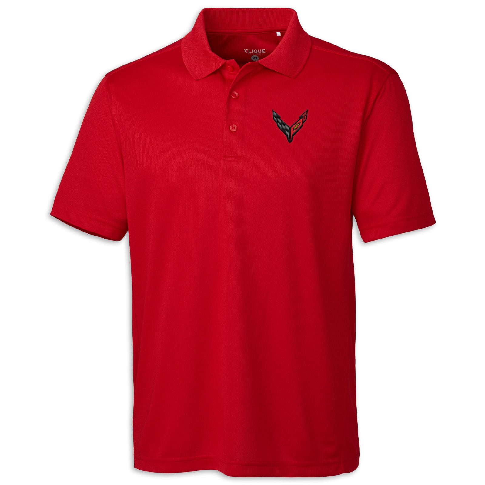 Crossed Flags Performance Polo - Red