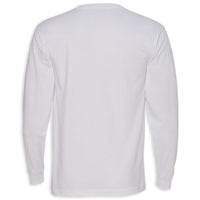 Back of C8 Corvette USA Made | Crossed Flags White Tee