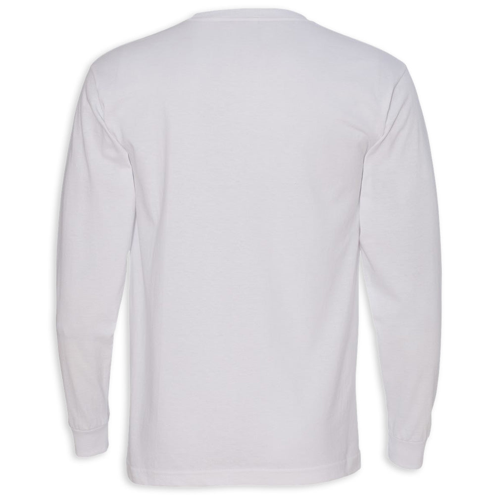 Back of C8 Corvette USA Made | Crossed Flags White Tee