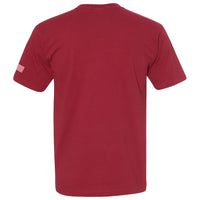 C8 Corvette USA Made | Crossed Flags Cardinal Tee - Back