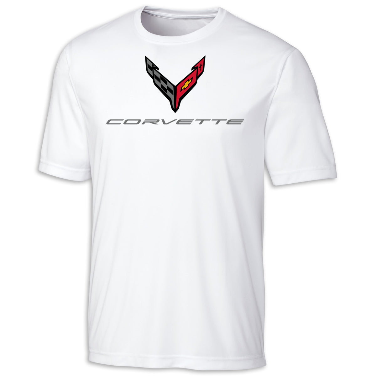 C8 Performance Tee - White - Front