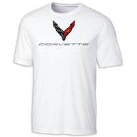 C8 Performance Tee - White - Front