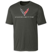 C8 Performance Tee - Pure Slate - Front