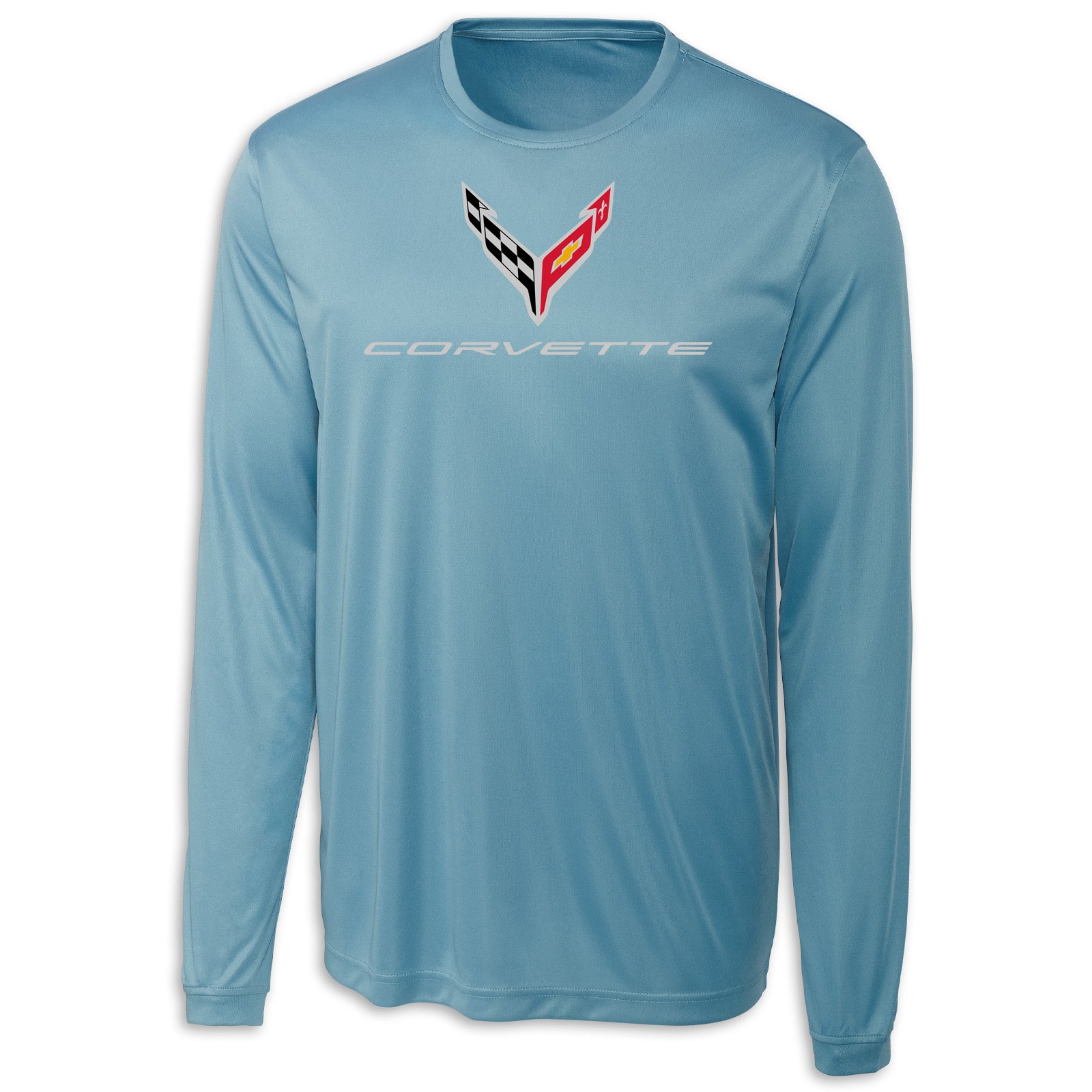 C8 Long Sleeve Performance Tee - Dusty Blue