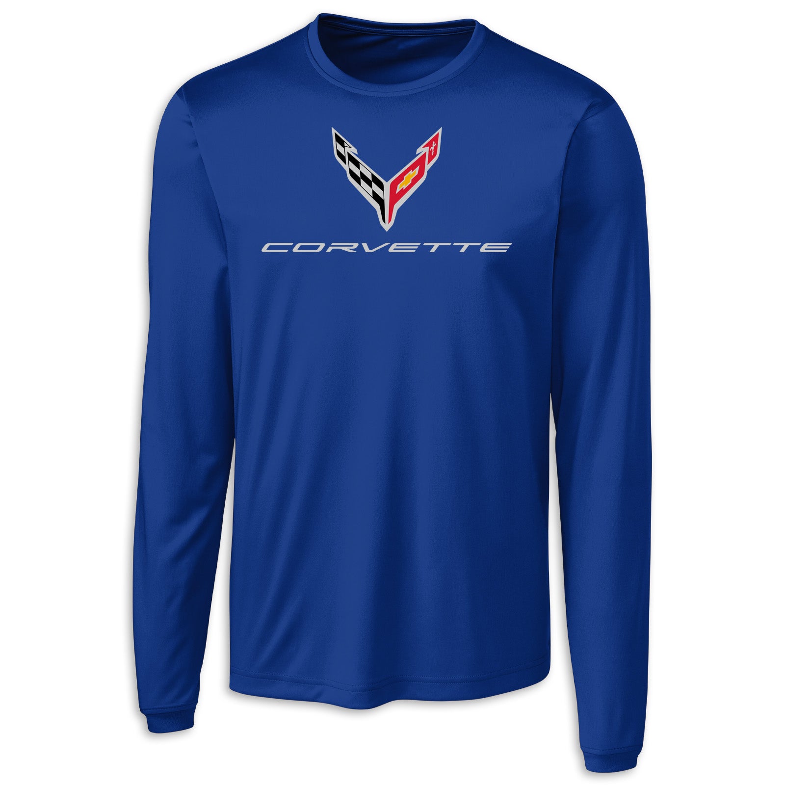 C8 Long Sleeve Performance Tee - Tour Blue