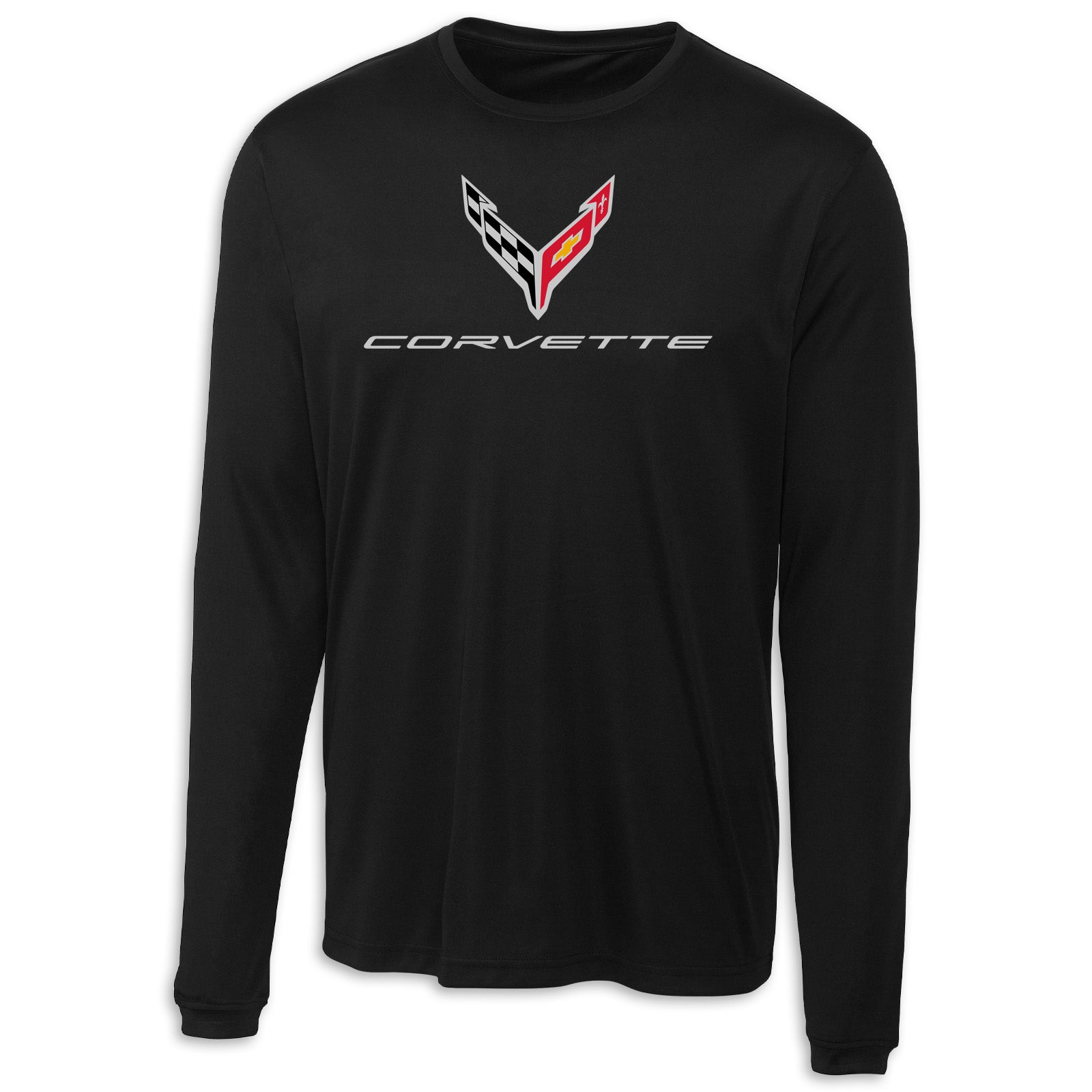 C8 Long Sleeve Performance Tee - Black
