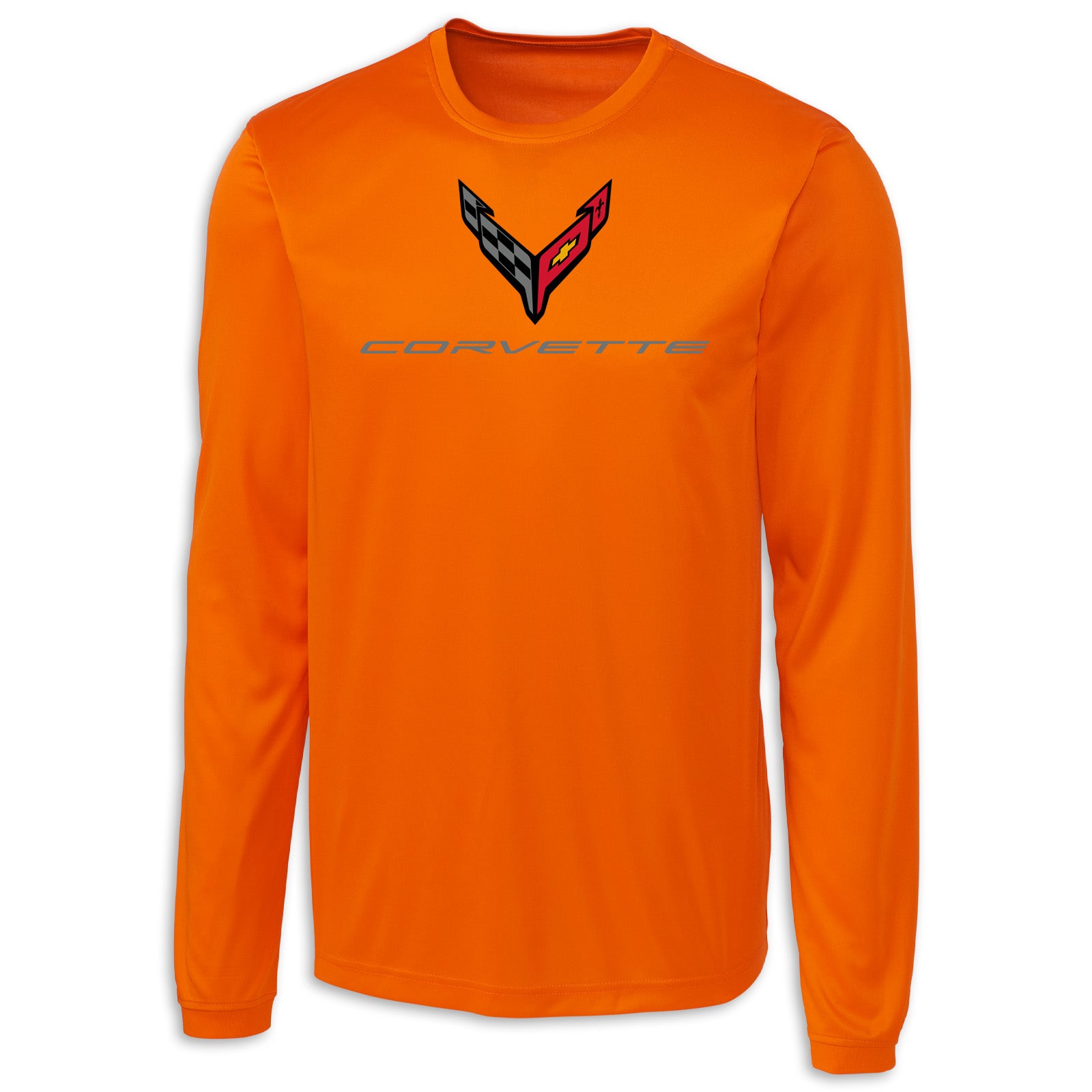 C8 Long Sleeve Performance Tee - Orange