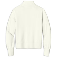 Corvette Ladies Quarter-Zip | Opal White - Back