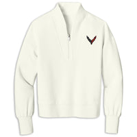 Corvette Ladies Quarter-Zip | Opal White