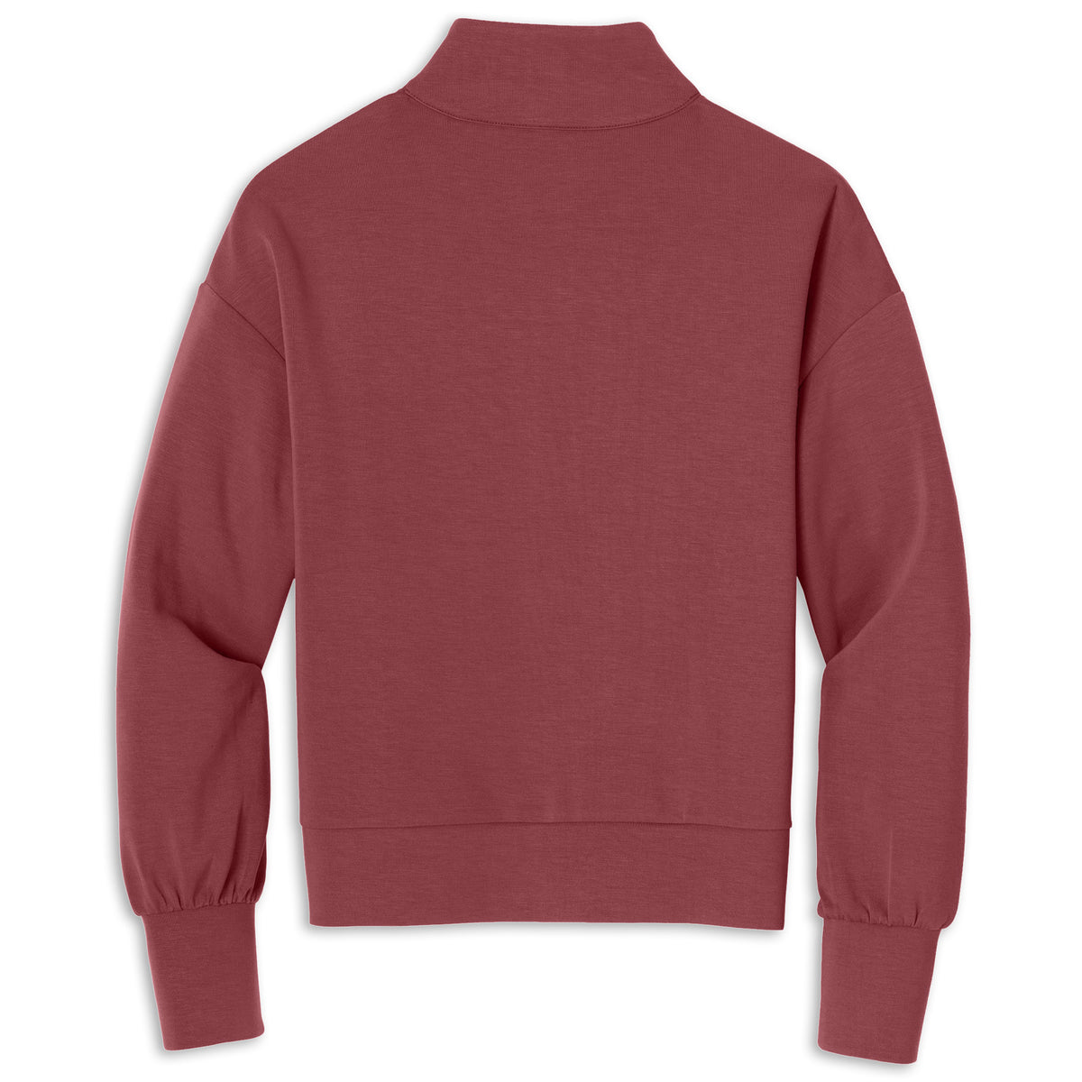 Corvette Ladies Quarter-Zip | Soft Ruby - Back