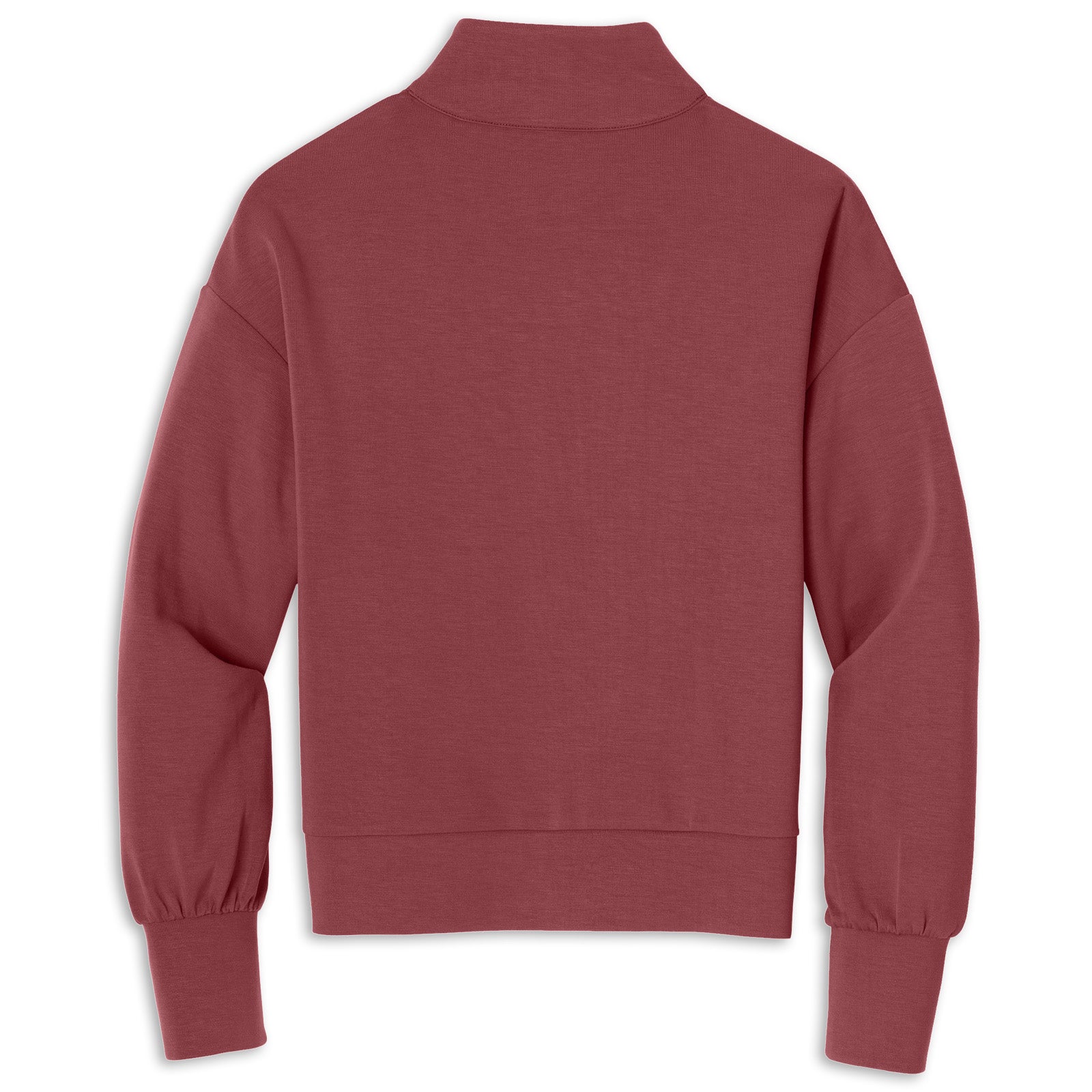 Corvette Ladies Quarter-Zip | Soft Ruby - Back