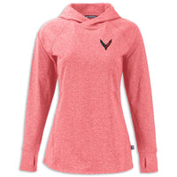 C8 Ladies Hooded Pullover - Cardinal Red Heather