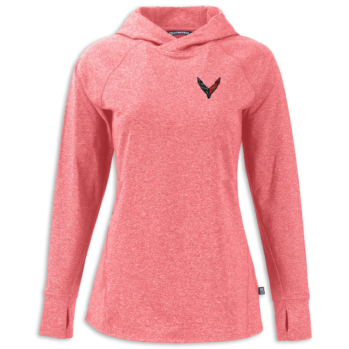 C8 Ladies Hooded Pullover - Cardinal Red Heather
