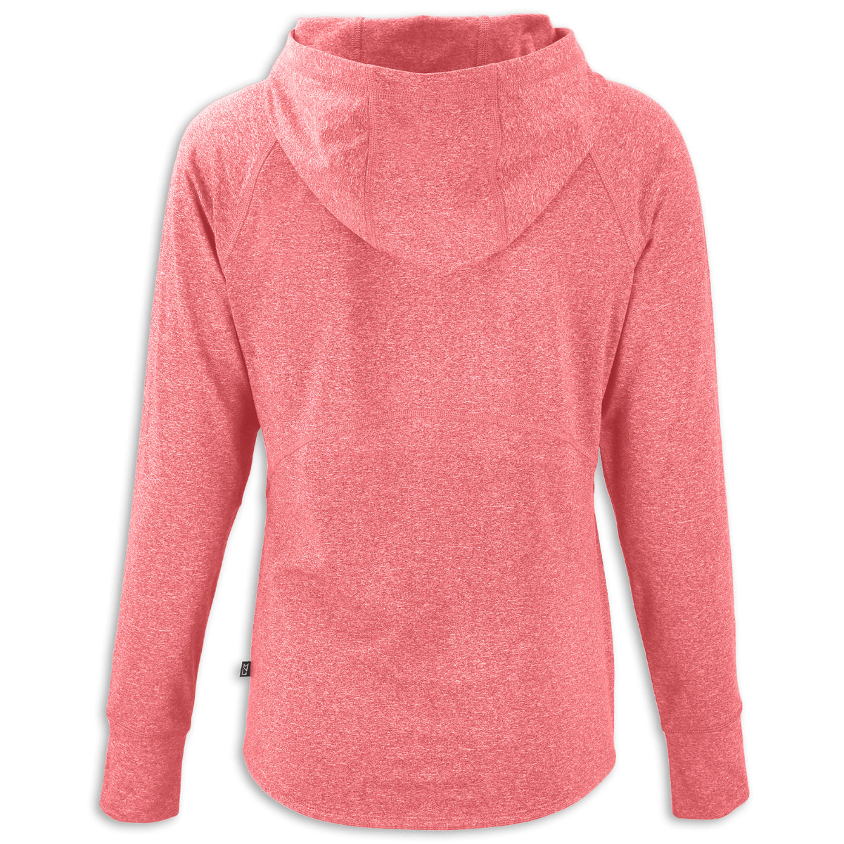 C8 Ladies Hooded Pullover - Cardinal Red Heather - Back
