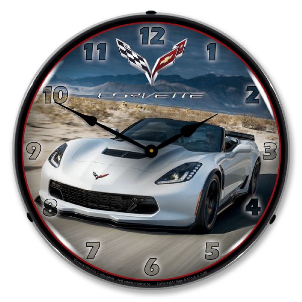 C8 Corvette Convertible in White